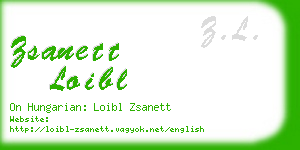zsanett loibl business card
